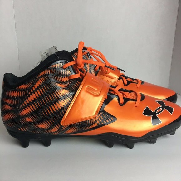 Nwt Under Armour Orange Football Cleats 